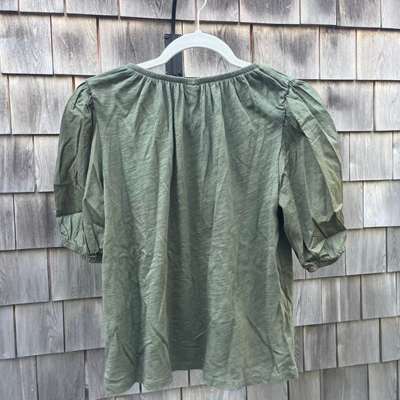 Old Navy NWT Peasant Blouse, Green, Small - Picture 5 of 6